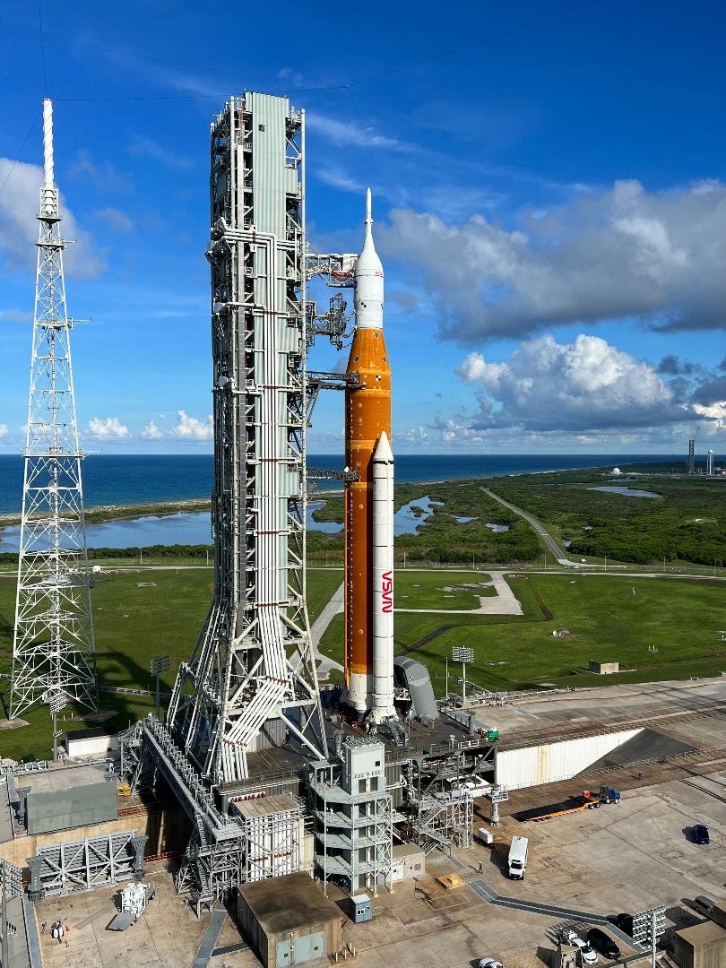 Lightning Towers Stand Tall at NASA Kennedy's Launch Pad 39B - NASA